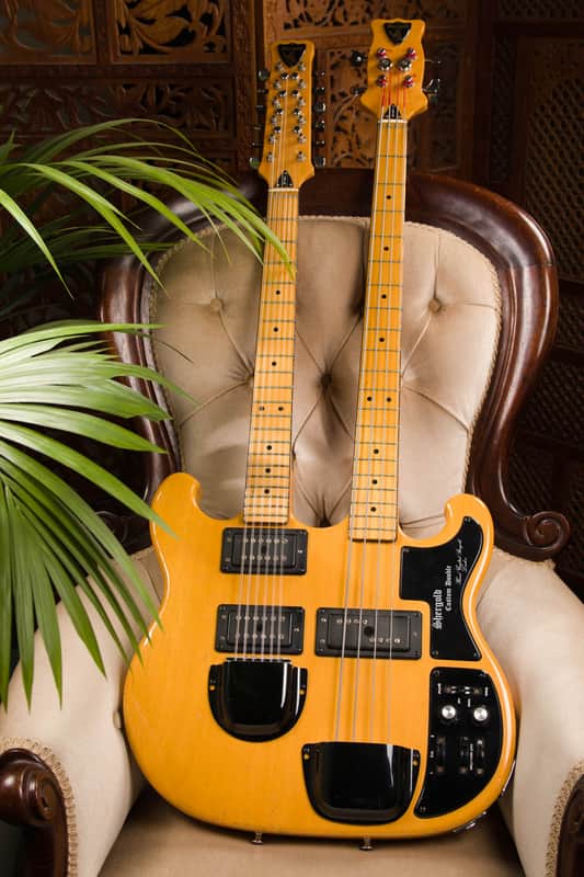 Shergold 124 1978 - Natural; 12 + 4 twin neck image 1