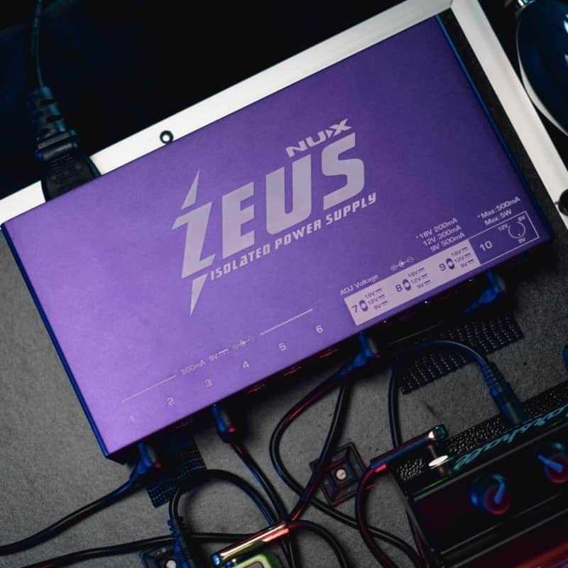 NUX Model ZEUS Adjustable Isolated Pedal Power Supply for Up to 10