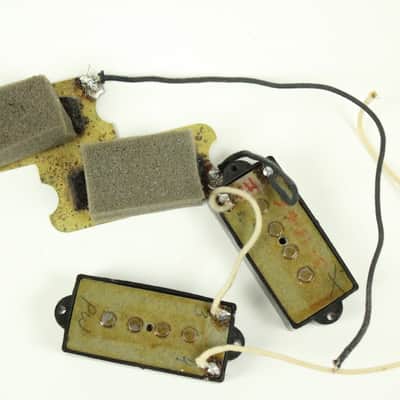 Vintage 1966 Fender Precision BASS Pickups Set HOT 11K 1960's PBass Guitar image 3