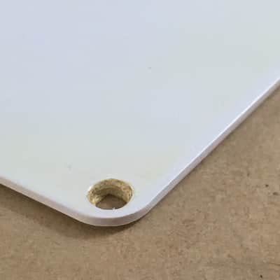 Vintage Fender Natural Aged Relic 1ply Guitar Strat Back Plate Tremolo Cover Made in USA Rare image 19