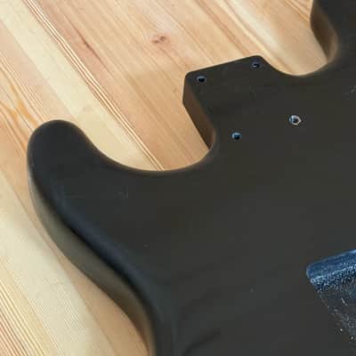 1814g Kohlin Guitars S-Type Roasted Pine replacement body Aged Nitro Relic Vintage Black Made in Sweden image 8