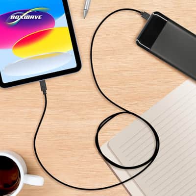 Cable Compatible with Pioneer DJ DDJ-REV5 - DirectSync - USB 3.0 A to USB 3.1 Type C, USB C Charge and Sync Cable - 6ft - Black image 3