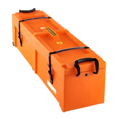Hardcase HNP48WO 48" Hardware Case With Wheels Orange image 3