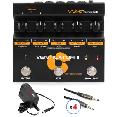 Neo Instruments Ventilator II Rotary Speaker Simulator Pedal and Cable Bundle image 2