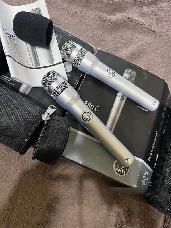 Pair of AKG Elle C 2010 - Gloss Silver image 1
