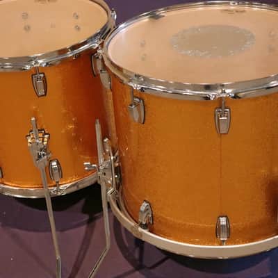 Ludwig USA 4pc Drum Kit Set 6 Ply Maple 12/14/16/22" Gold Sparkle image 13