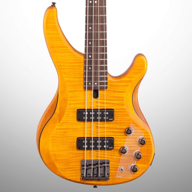Yamaha TRBX605FM Electric Bass, 5-String, Matte Amber image 1