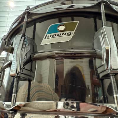 1970s Ludwig 6.5x14 Black Beauty Super Sensitive Snare Drum - READ DESCRIPTION image 6