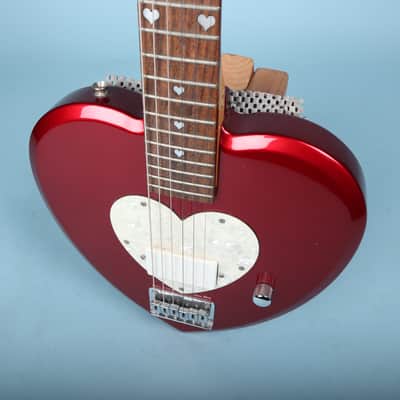 Daisy Rock Heartbreaker Short Scale Red Heart Electric Guitar image 7