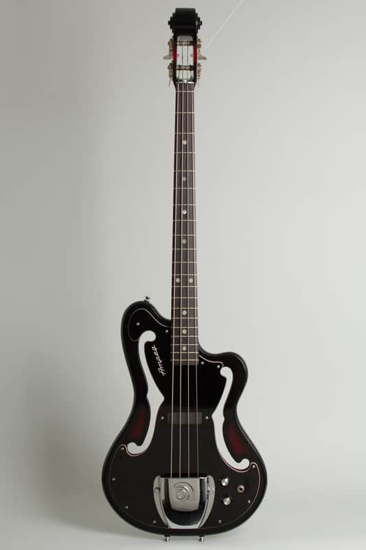 Ampeg AMB-1 Electric Bass Guitar (1969), ser. #000585C, original black hard shell case. image 1