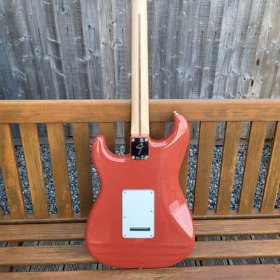 Fender FSR Tribute Stratocaster Fiesta Red (Limited Edition) Electric Guitar image 7