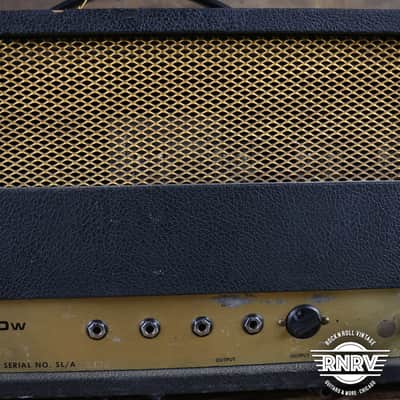 1973 Marshall JMP 1959 Super Lead 2-Channel 100-Watt Guitar Amp Head 1967 - 1975 - Black image 12
