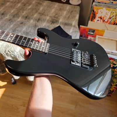 2005 Charvel USA Pointy Reissue San Dimas Metallic Black Floyd Rose w/OHSC (Built in Custom Shop) image 3