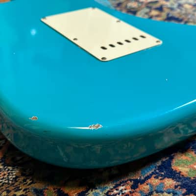 Fender Custom Shop '57 Dave’s Guitar Shop 25th Anniversary Relic Stratocaster 2007 Taos Turquoise image 15