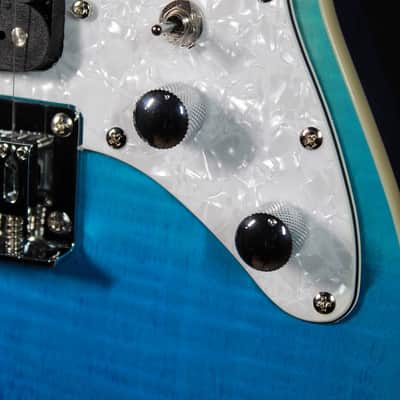 Flight Pathfinder TBL Tenor Ukulele Solidbody Electric Blue Fade image 13