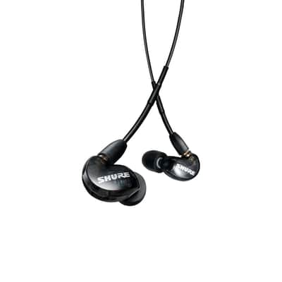 Shure SE215 PRO Wired Earbuds - Professional Sound Isolating Earphones, Clear Sound & Deep Bass, Single Dynamic MicroDriver, Secure Fit In Ear Monitor, plus Carrying Case & Fit Kit - Black (SE215-K) image 1