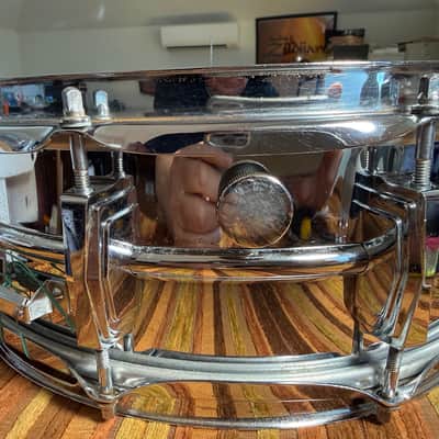 Ludwig Supraphonic  14”x51/4” 1969 - Chrome over seamless aluminum shell image 7