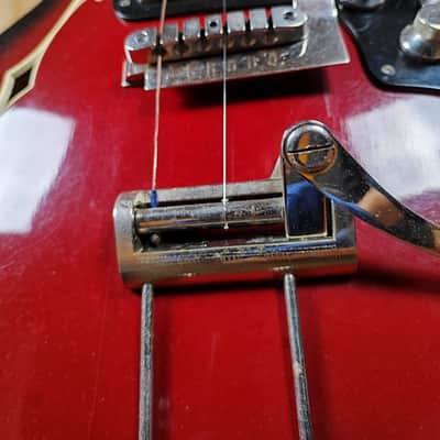 Jolana Spesial Tornado Vintage Electric Guitar Soviet USSR Tremolo bar 360 Strat Semi Hollow image 5