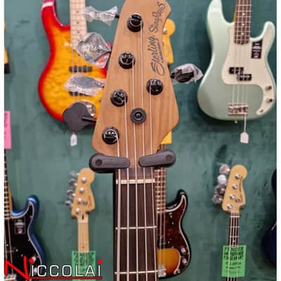 STERLING BY MUSIC MAN - STINGRAY5 HH RAY35HH POPLAR BURL AMBE image 5