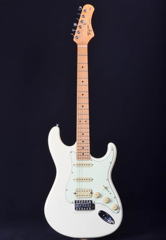 Tagima TG-540  - Olympic White with Antique White Pickguard image 1