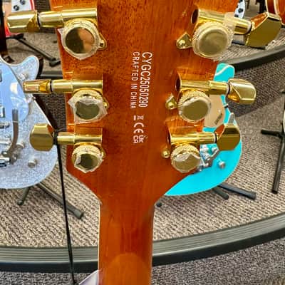 Gretsch ELECTROMATIC® LTD FLAME OKOUME BROADKASTER® DOUBLE-CUT WITH BIGSBY® 2025 - Roundup Orange image 6
