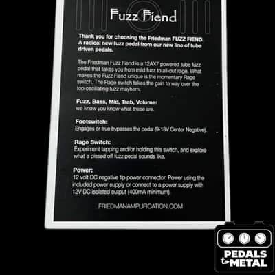 Friedman Fuzz Fiend 2017 - 2019 - Red - X17906 image 2