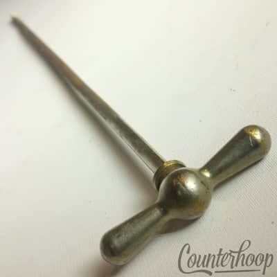 *Ludwig x12" Bass Drum Bow-Tie Single Tension T-Rod Vintage 30s Nickel USA image 1