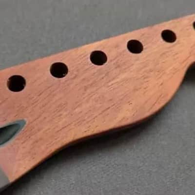 Mahogany Wood Telecaster Tele Style Guitar Neck, 22 Frets Rosewood Fingerboard image 2