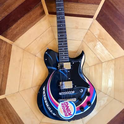 RARE CUSTOM MADE #1 of 12 Made Washburn WI-64 Burger King Solid Electric Guitar w/ Kases Gig Bag  CASE image 5