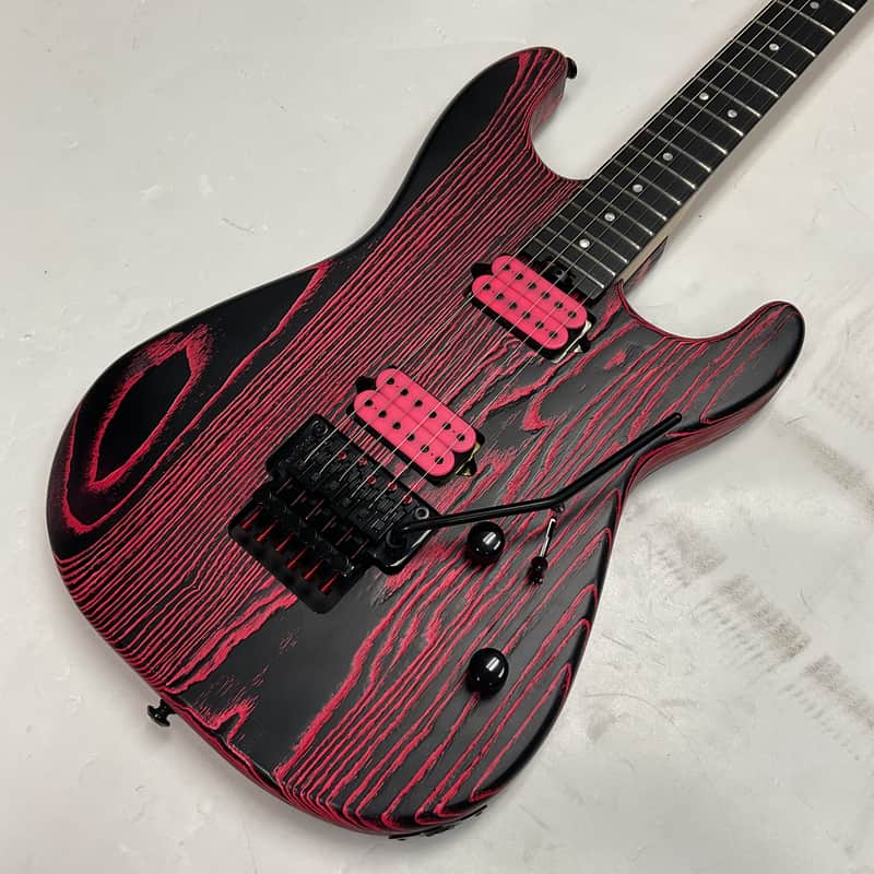 Charvel Pro-Mod San Dimas Style 1 HH FR E Ash 2023 - Neon Pink Ash image 1
