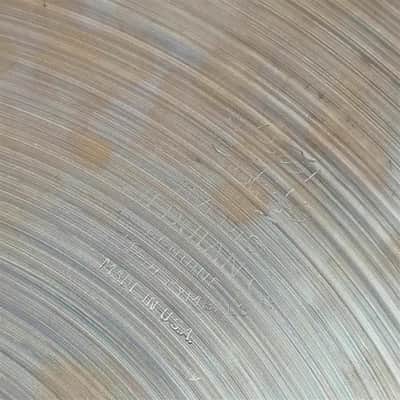 Used Vintage Zildjian A Rock Hi Hat Cymbals 14" - Very Good image 7