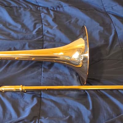 Yamaha YSL-446G Intermediate Bb/F Trombone 2022s - Lacquered Brass image 1