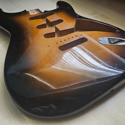 1982 Squier/Fender JV Stratocaster '57 Reissue Sunburst Body /Japanese Vintage RI Fujigen Relic/ image 2