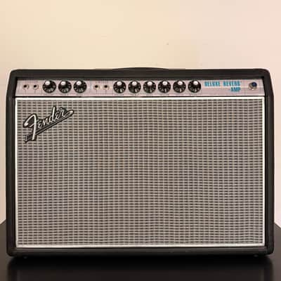 Fender '68 Custom Deluxe Reverb 2-Channel 22-Watt 1x12" Guitar Combo 2013 - Present - Black image 1