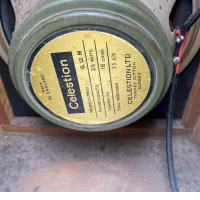 Pair Vintage Park Speaker Columns with 2 x 12 Celestion Green Back  Mid to Late 70's - Turqoise image 7