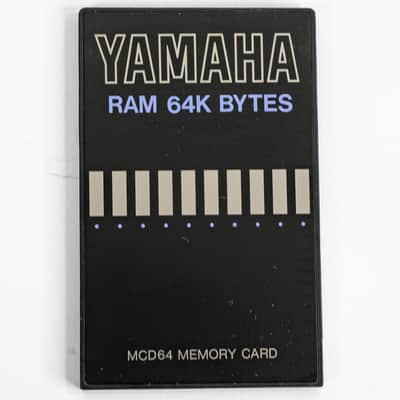 Yamaha Ram 64k Bytes MCD64 Memory Card image 1