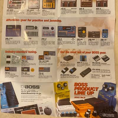 Boss Product Line Up Foldout Vol's 1 and 2 2000 and 2003 image 8