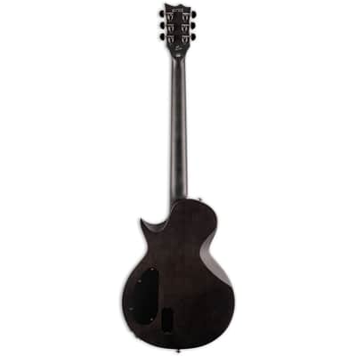 LTD BB-600 Ben Burnley Signature Baritone Guitar - ST Black Satin SB image 4