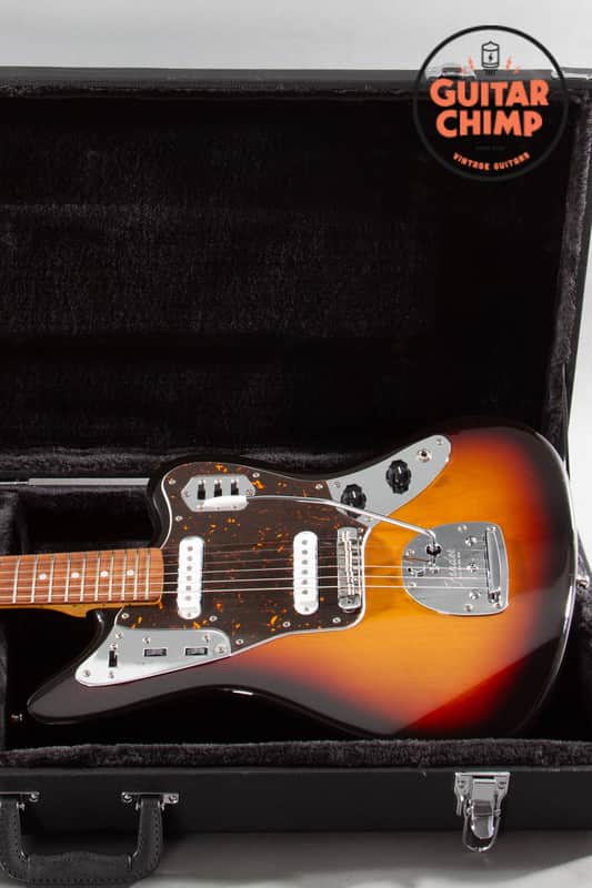 2013 Fender Japan MIJ JG66 ’62 Reissue Jaguar 3-Tone Sunburst w/ Hard-Shell Case image 1