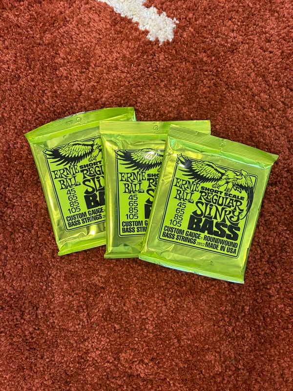 Ernie Ball 2852 3 Pack! Regular Slinky Bass Strings - *Short Scale* image 1