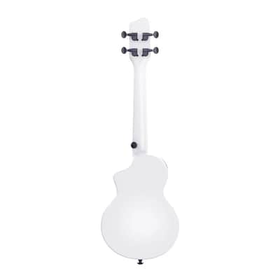 New Donner Cream White Carbon Fiber 23in Concert Ukulele with Bag & Tutorial Lessons image 2