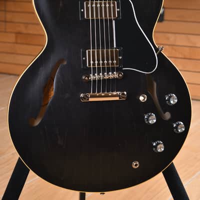 Gibson ES-335 Satin Trans Black image 14