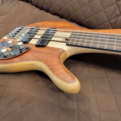 Cort A5BEYONDOPBN Single Cutaway Multi-Scale Bubinga Top 5-String Electric Bass Guitar w/Premium Soft Case image 15