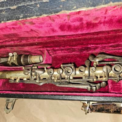 Cavalier Silver-Plated Metal Clarinet, USA, Good Condition imagen 7
