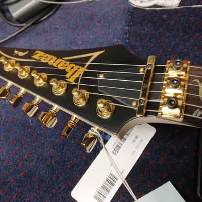 Ibanez PIA3761 Steve Vai Signature in Onyx Black Lightly Blemished Floor Model! image 6