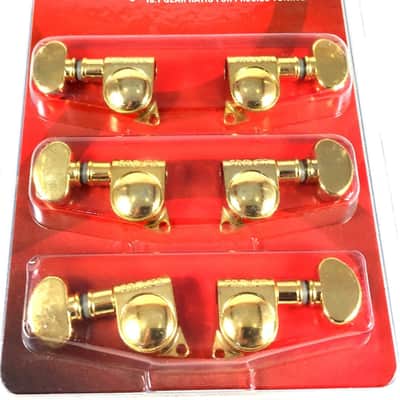 Grover 406G  Mini Rotomatic Locking Tuners 3 +3 Gold Finish image 1