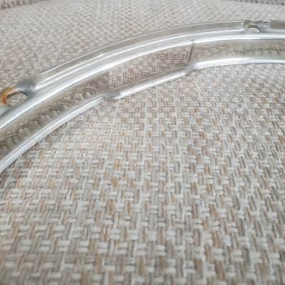 Slingerland 15" 8 Lug Nickel Over Brass Stick Saver Hoop 1950s-60s image 11