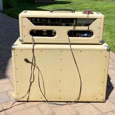Fender Tremolux Piggy Back Amp 1962 - Beige Tolex image 4