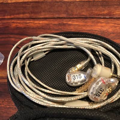 Shure Shure SE315 in-ear monitors, sound isolating earphones clear image 1