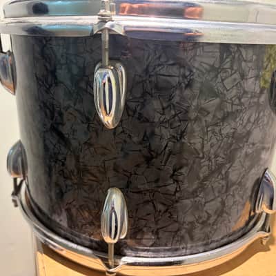 Crown 13" Rack Tom 60/70's Black Dimond Pearl image 6